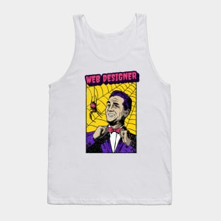 Web Designer - Retro Comic Pop Art design Tank Top